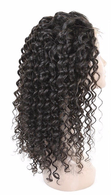 Italian curly frontal wig